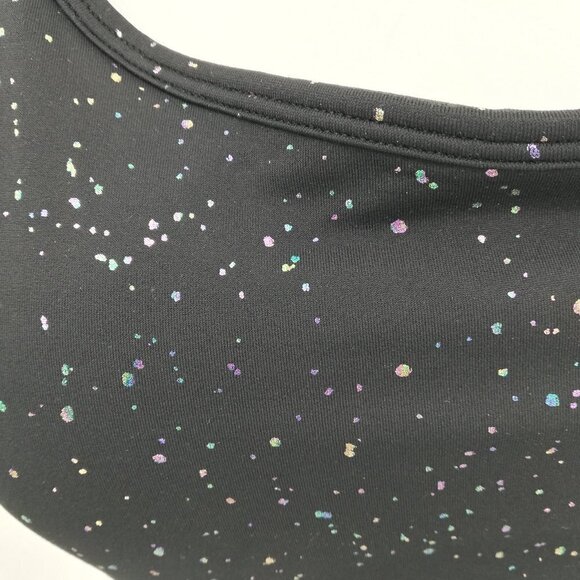 Zyia Active Reflective Mirage Brilliant Black Sports Bra Size XXL Metallic - Picture 6 of 10